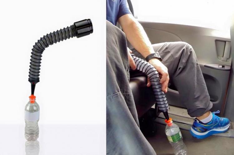 Urinate In Car Aid Extendable Water Bottle Hose - The Car Pool pee tube