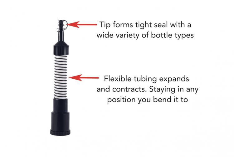 Urinate In Car Aid Extendable Water Bottle Hose - The Car Pool pee tube