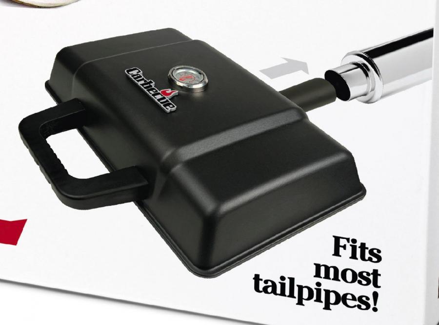 Carbecue Car Exhaust BBQ - Tailgating grill fits onto tailpipe