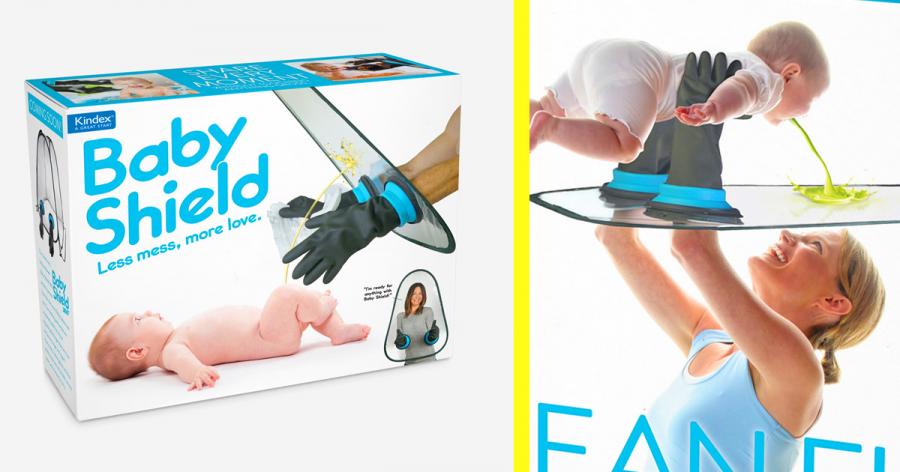 Baby shield prank box
