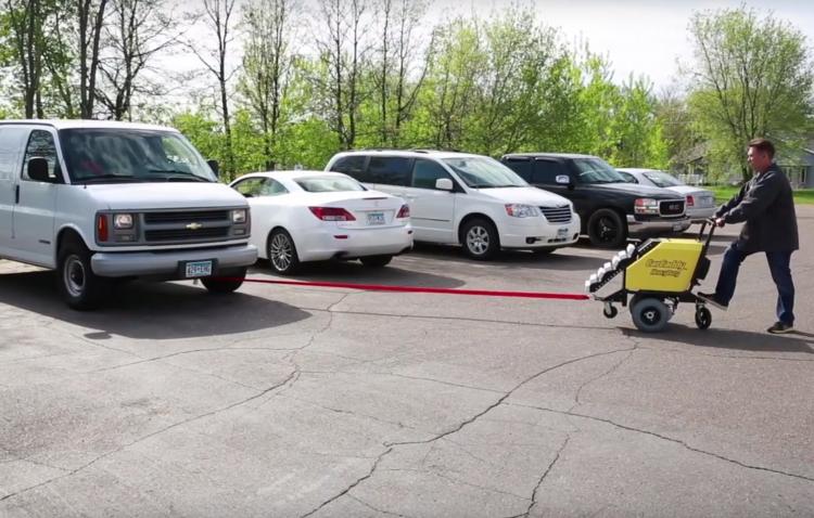 CarCaddy Electric Car Pusher - stalled car automatic car mover