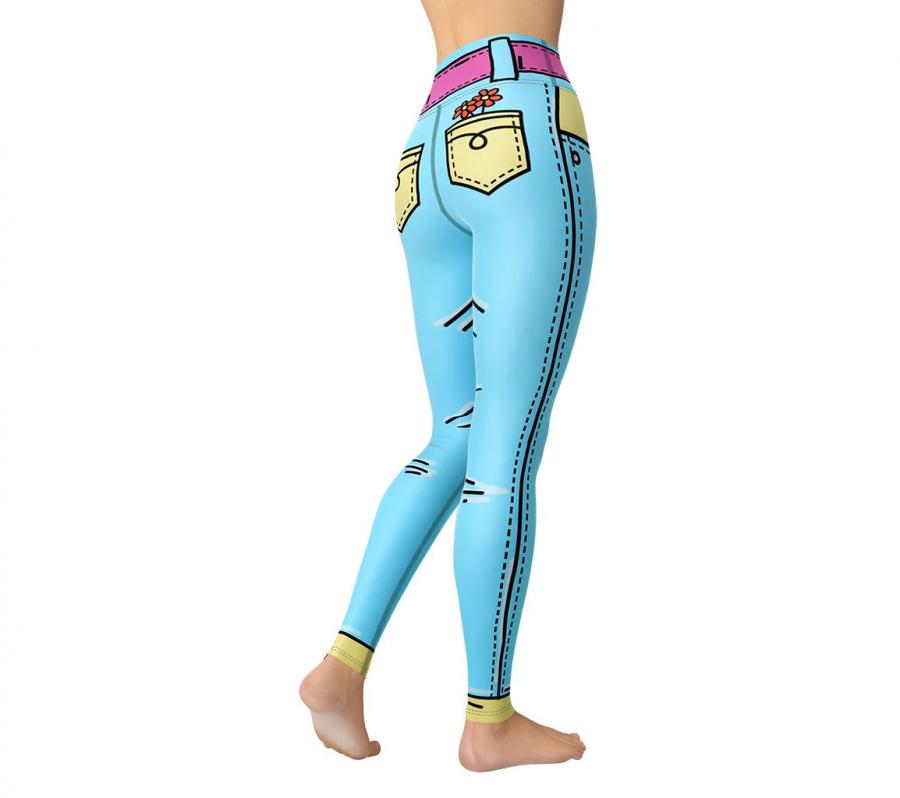 Cartoonized leggings turns you into cartoon character