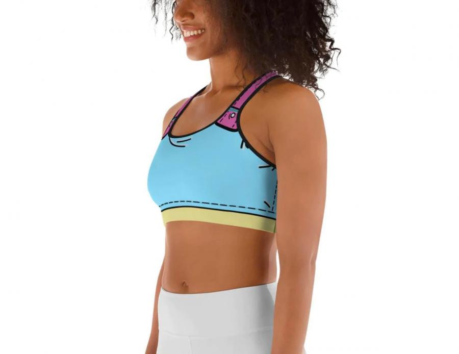 Cartoonized sports bra turns you into cartoon character