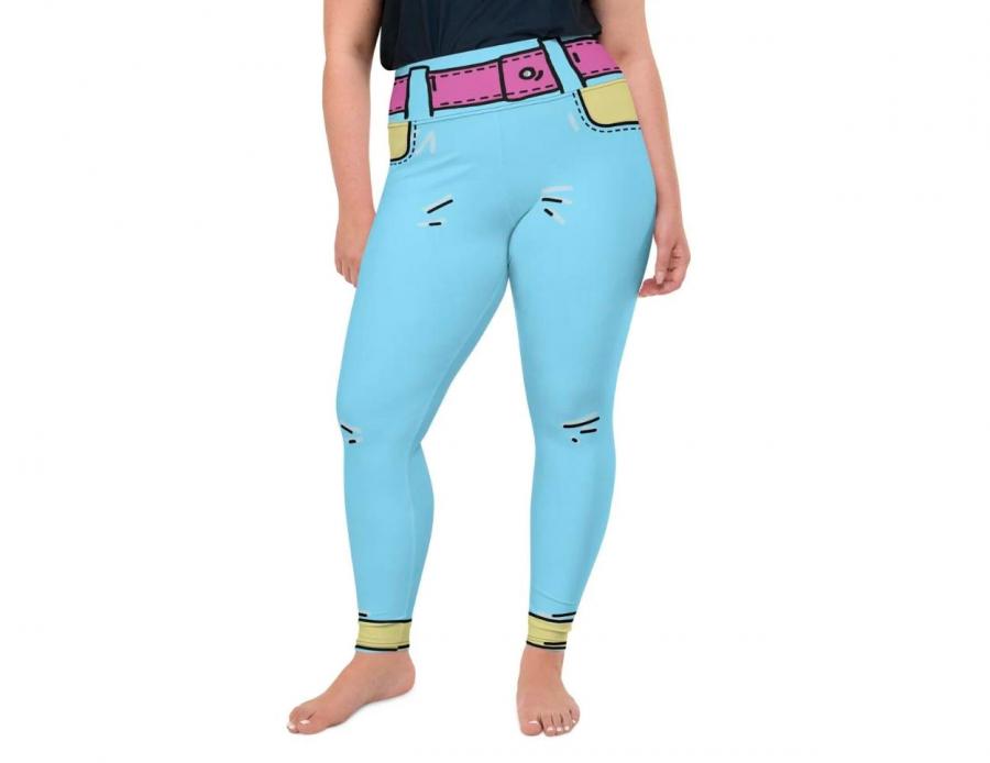 Cartoonized leggings turns you into cartoon character