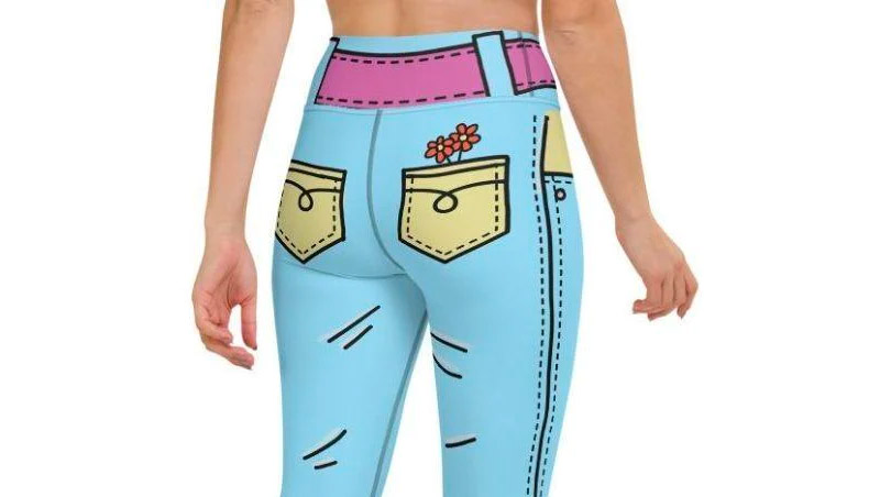 Cartoonized leggings turns you into cartoon character