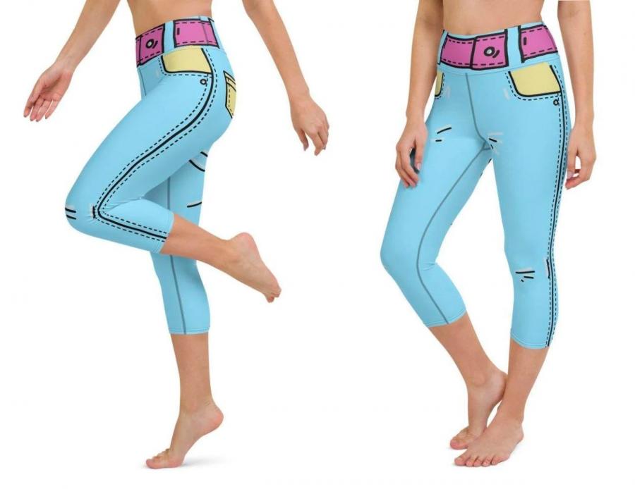 Cartoonized leggings turns you into cartoon character