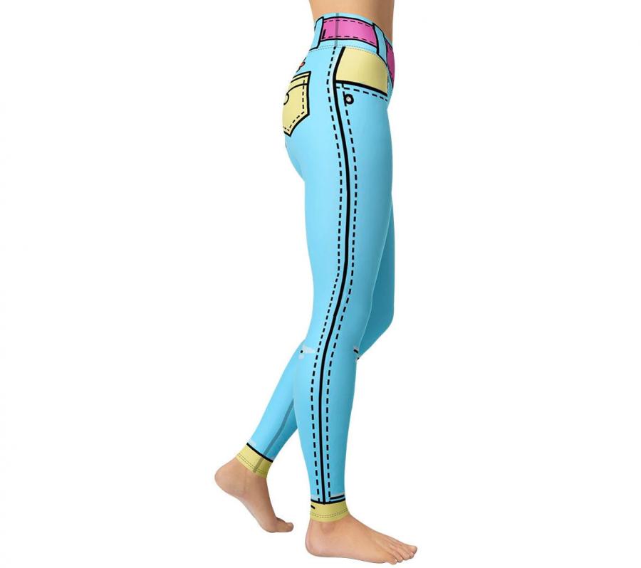 Cartoonized leggings turns you into cartoon character