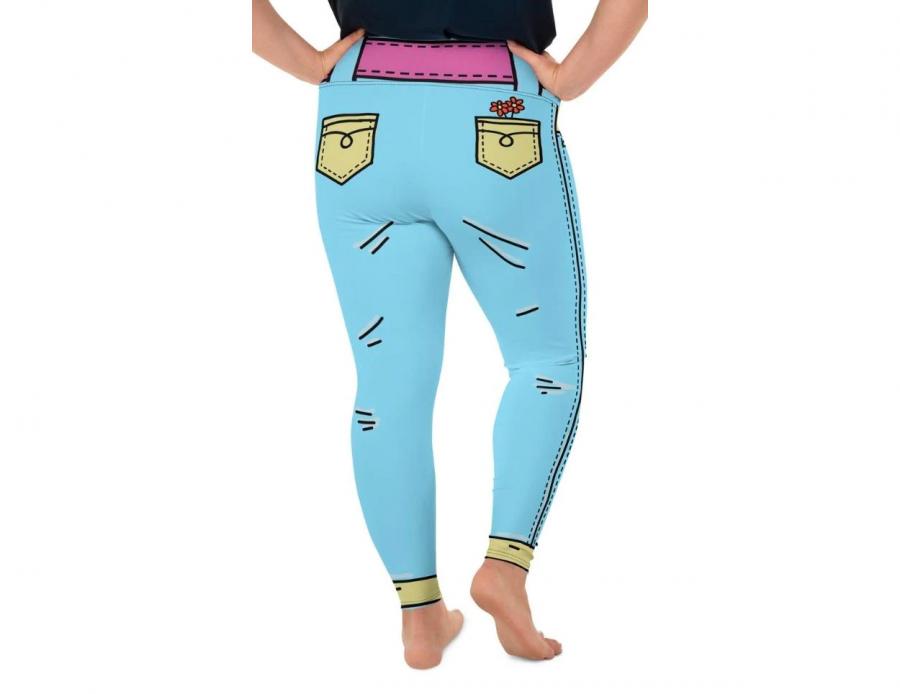 Cartoonized leggings turns you into cartoon character