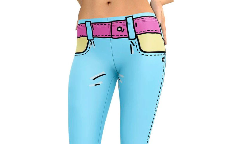 Cartoonized leggings turns you into cartoon character