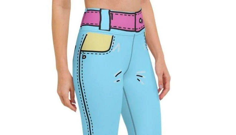 Cartoonized leggings turns you into cartoon character