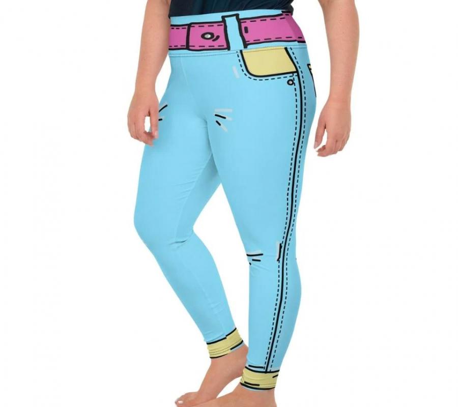 Cartoonized leggings turns you into cartoon character