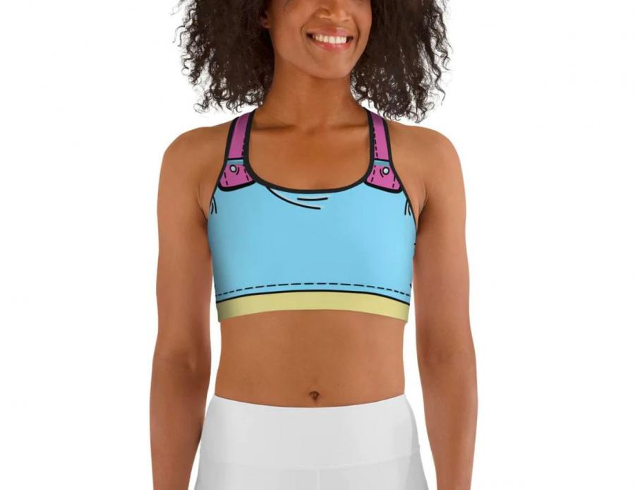 Cartoonized sports bra turns you into cartoon character