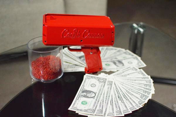 Cash Cannon Is a Cash Gun That Makes It Rain