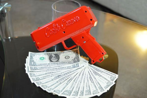 Cash Cannon Is a Cash Gun That Makes It Rain