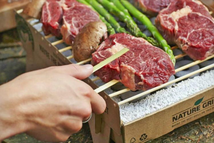 CasusGrill: Biodegradable, Portable and Disposable Mini Grill - Best Travel BBQ Grill