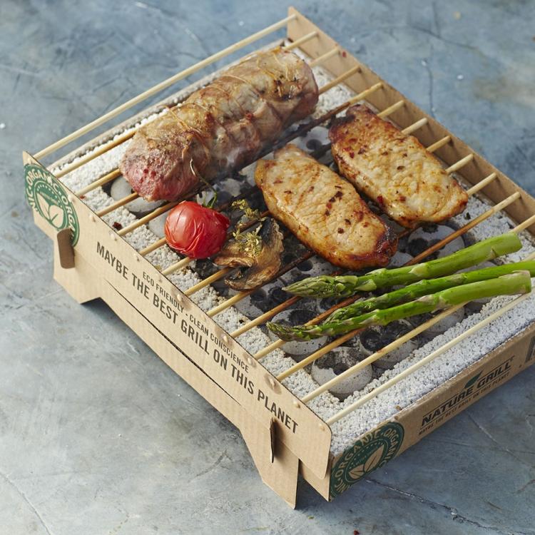 CasusGrill: Biodegradable, Portable and Disposable Mini Grill - Best Travel BBQ Grill
