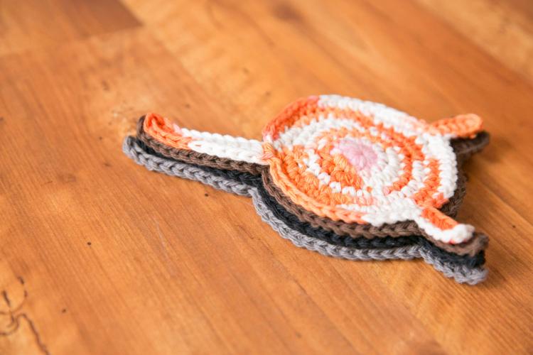 Cat Butt Crochet Knit Coasters