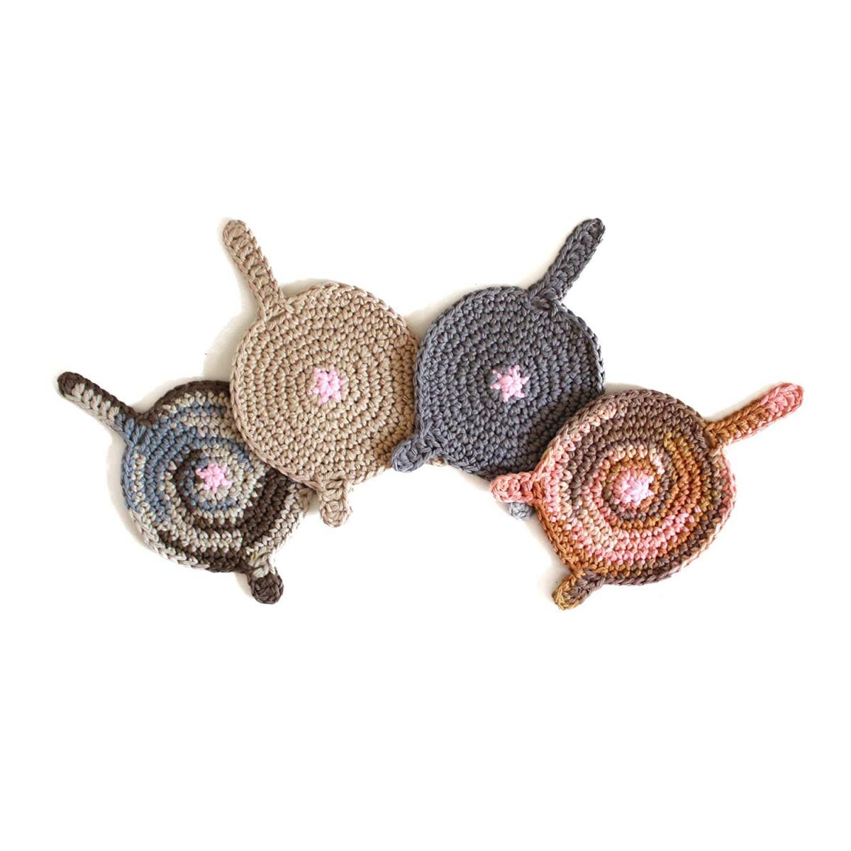 Cat Butt Crochet Knit Coasters - Cat Butt Coasters