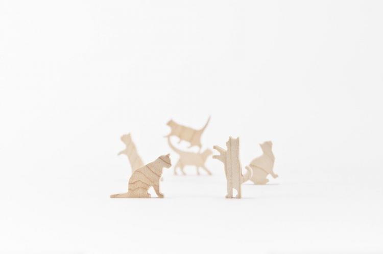 Cat Jenga - Wooden Cat Stacking Game