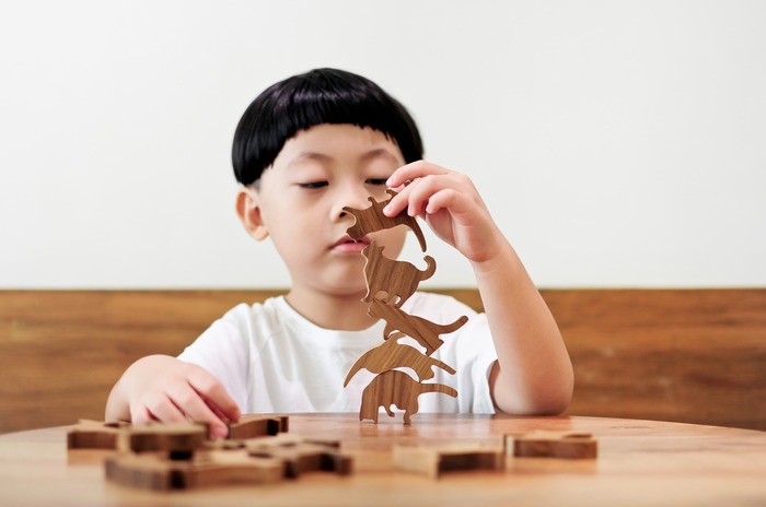 Cat Jenga - Wooden Cat Stacking Game