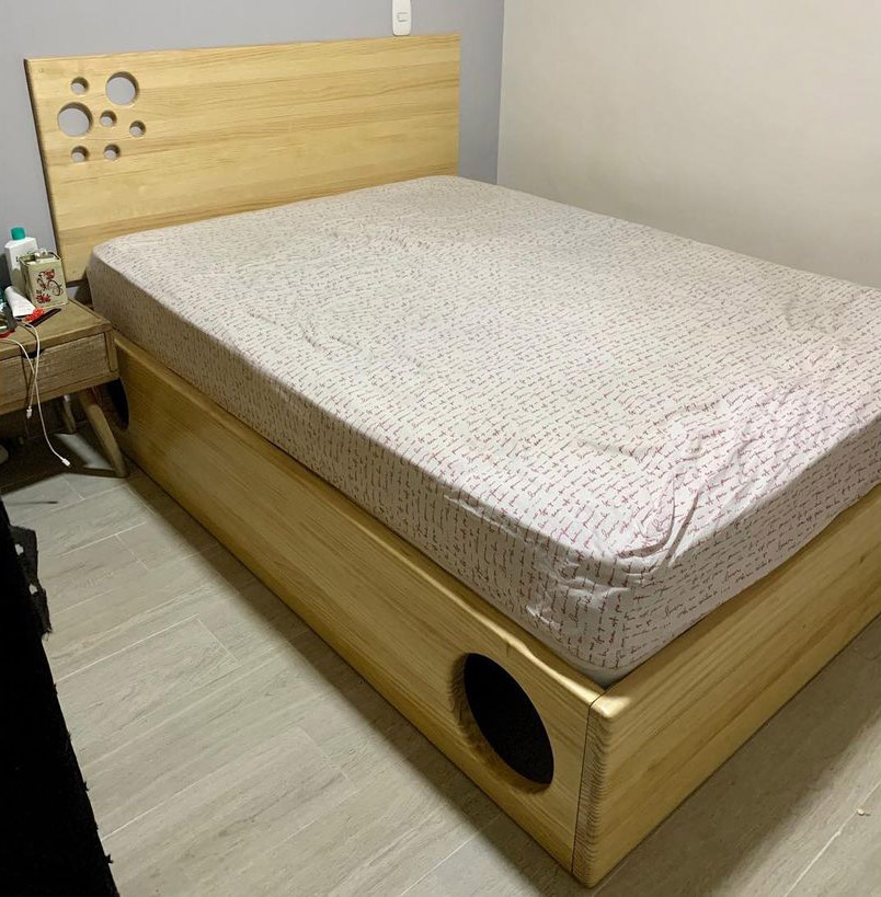 Cat Maze Bed Frame - Wooden cat labyrinth bed frame