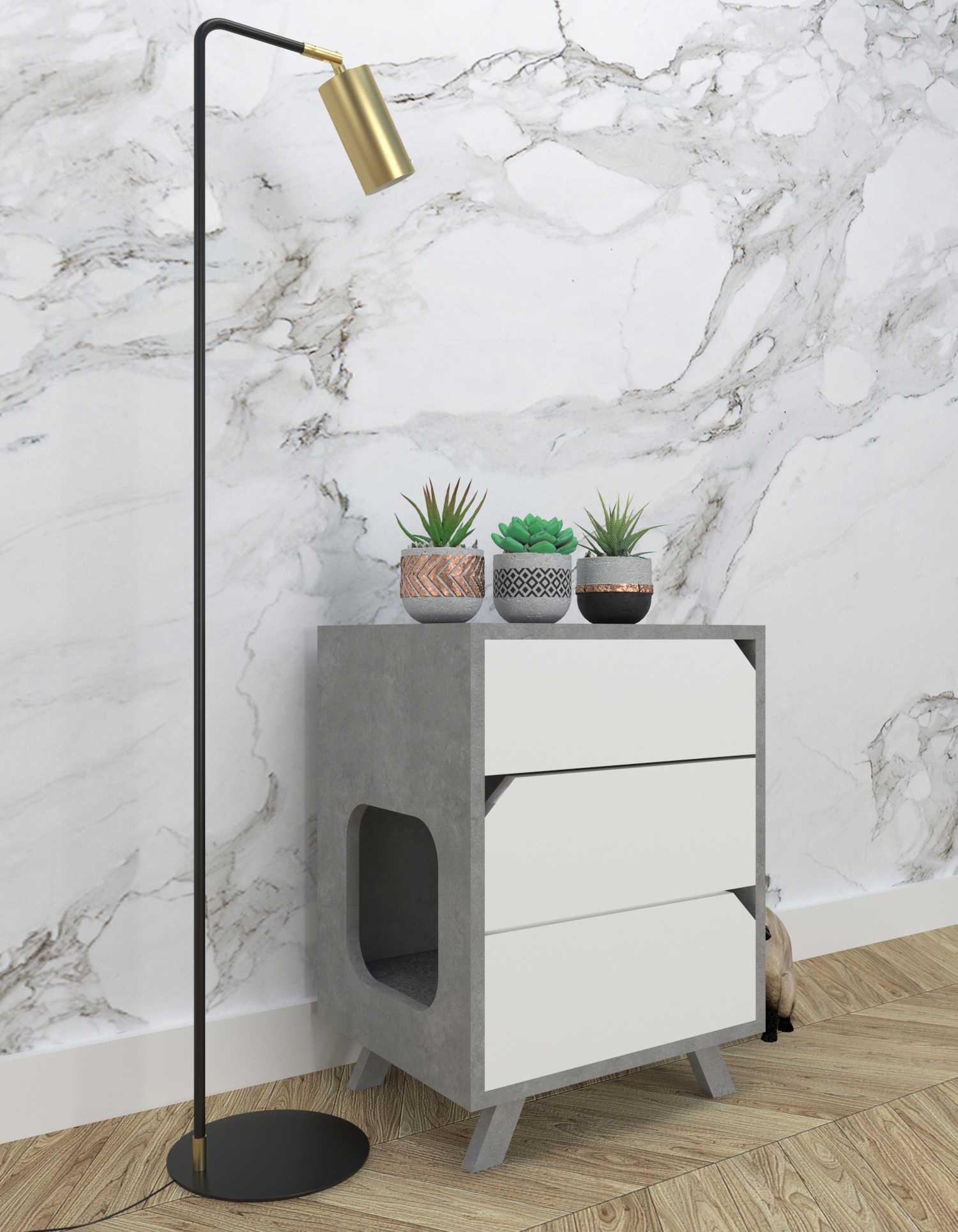 Cat bed bedside table - Nochero Vera