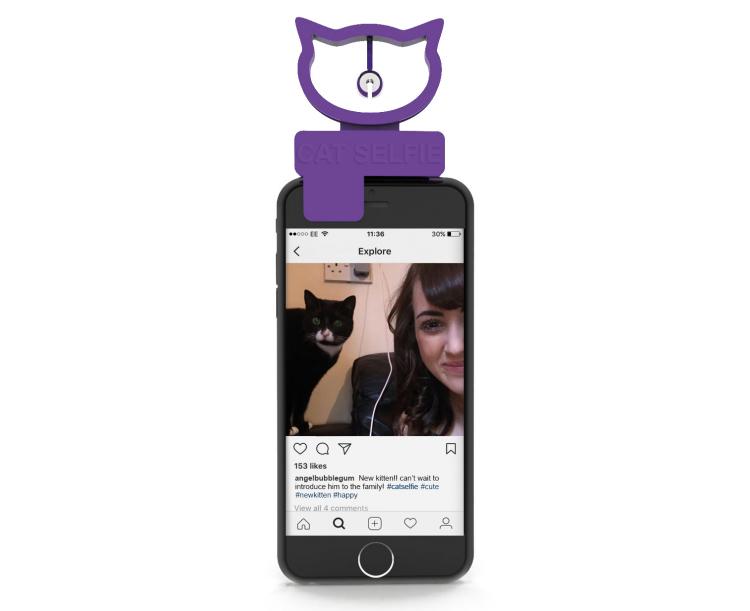 Cat Selfie Smart Phone Hanging Bell Attachment - Dinging bell cat selfie gadget