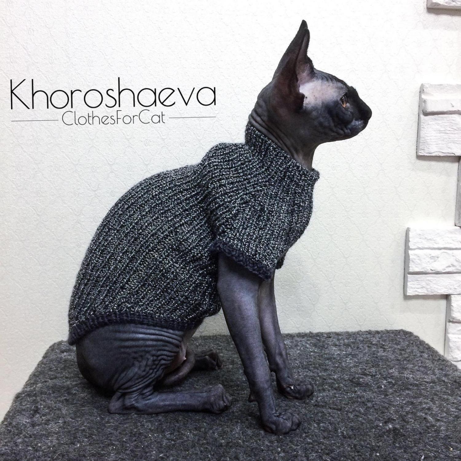 Cat Cardigan Sweater - Sweater for cats