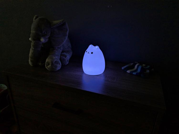 Cat Night-Light Tap The Kitty To Turn It On/Off - Cat Tap Lamp