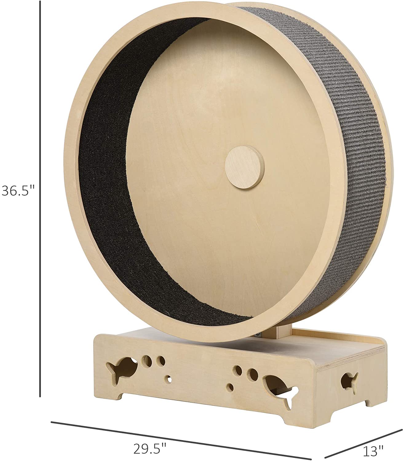 Cat Tower With Running Wheel - Cat tree with hamster wheel