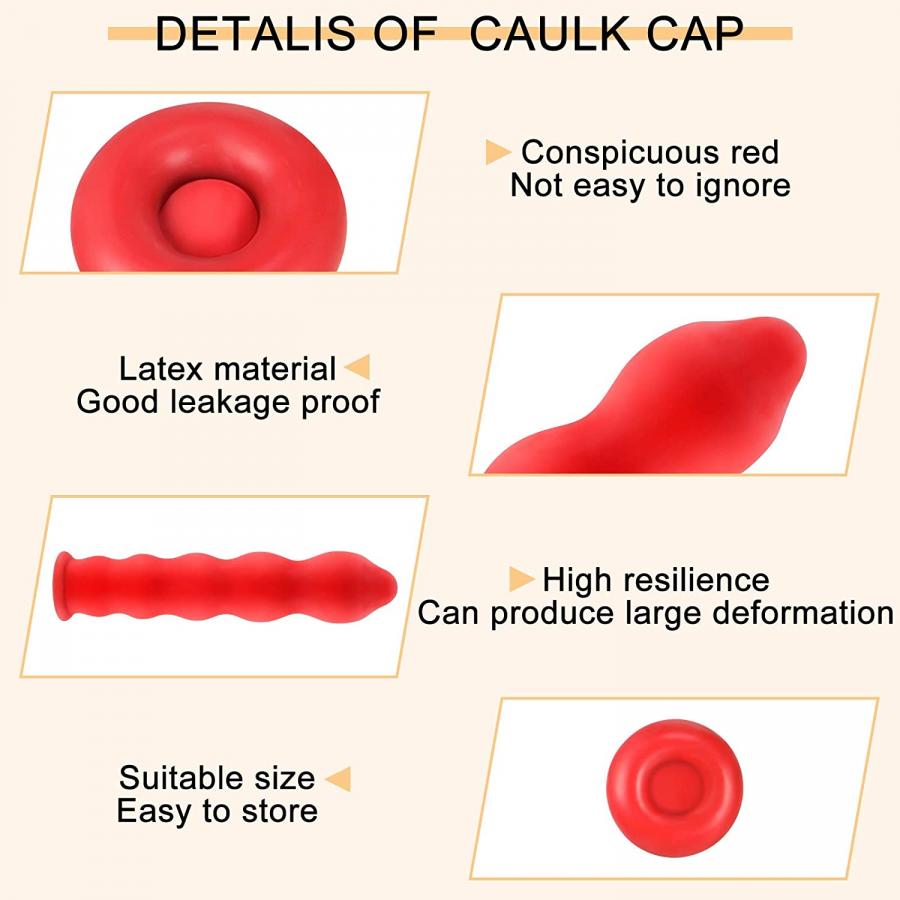 Caulk Tube Cap Condoms - Caulk Condoms