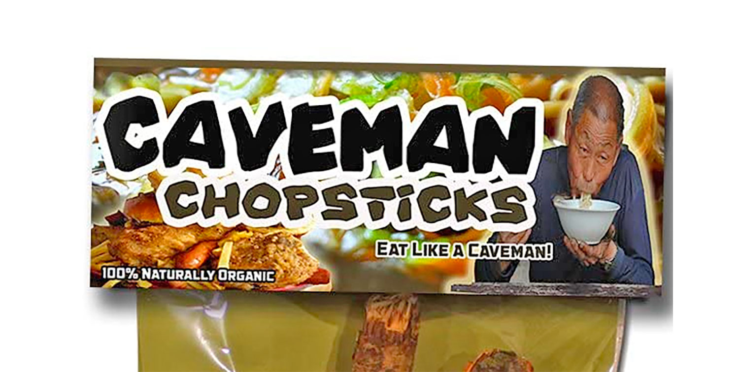 Caveman Chopsticks Two Sticks For Chopsticks