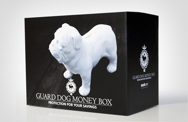 Ceramic Bulldog Coin Bank