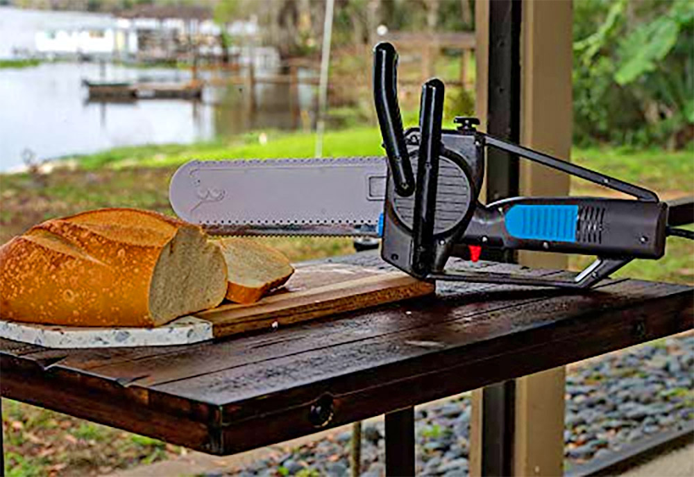 Chainsaw Turkey Carving Knife - Mighty Carver Power Tool Chainsaw Turkey Cutter