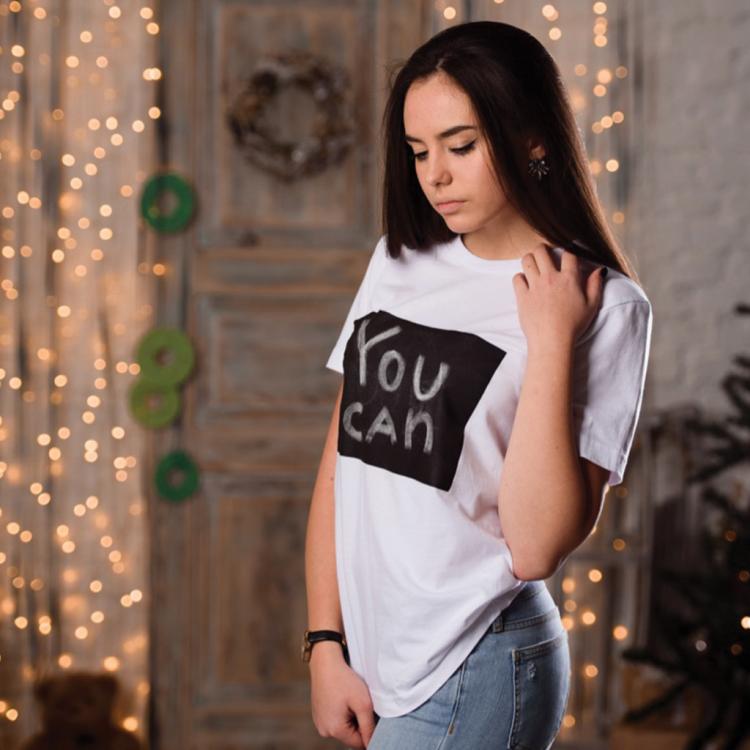 Challky Chalkboard T-Shirt - Draw or write on your t-shirt with chalk