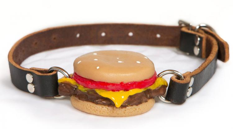 Cheeseburger Ball Gag - Food Sex Toy