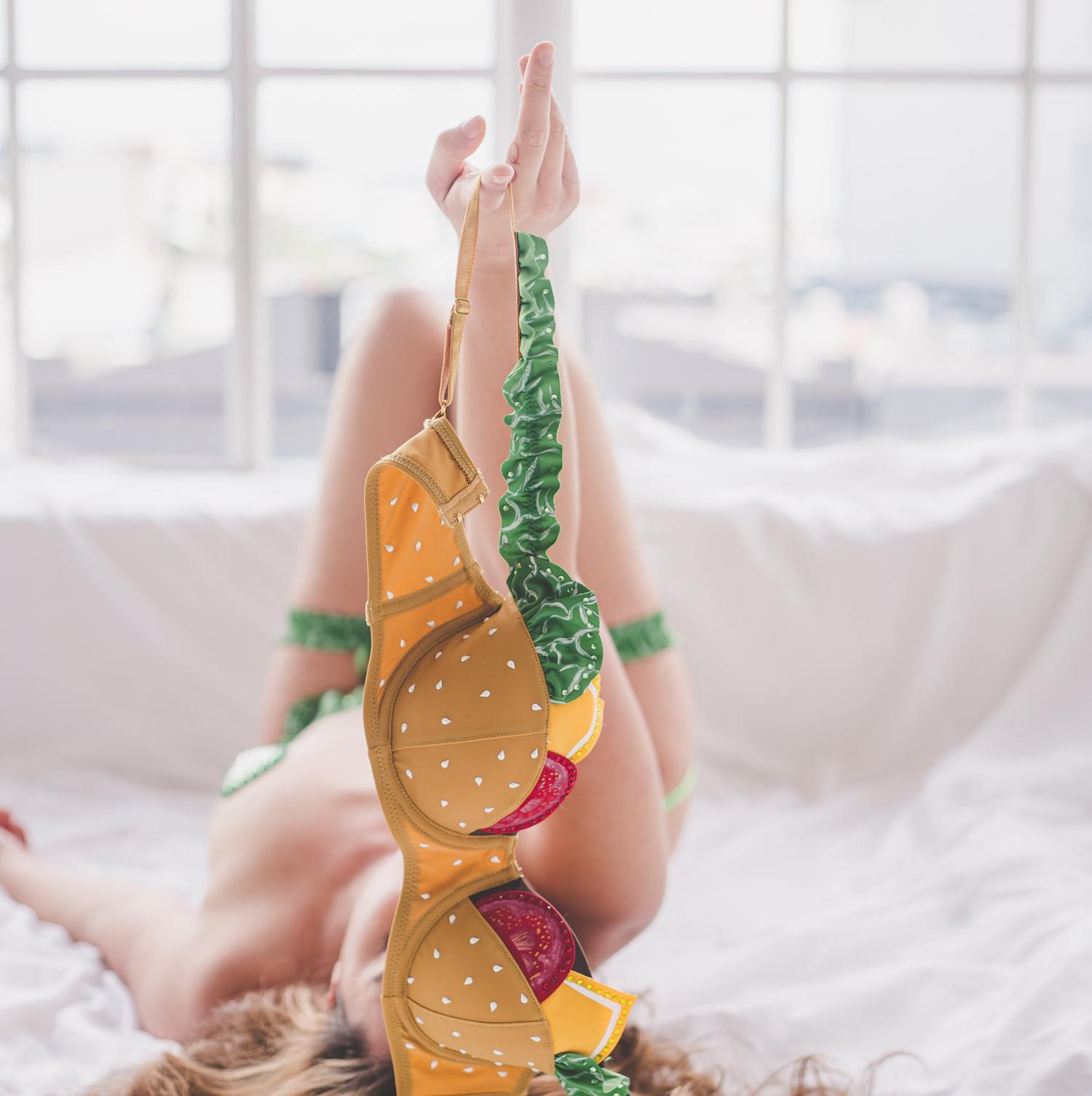 Sexy Cheeseburger Lingerie Set