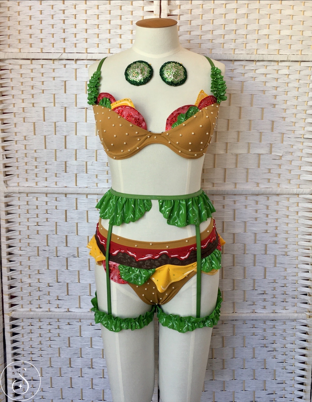 Sexy Cheeseburger Lingerie Set