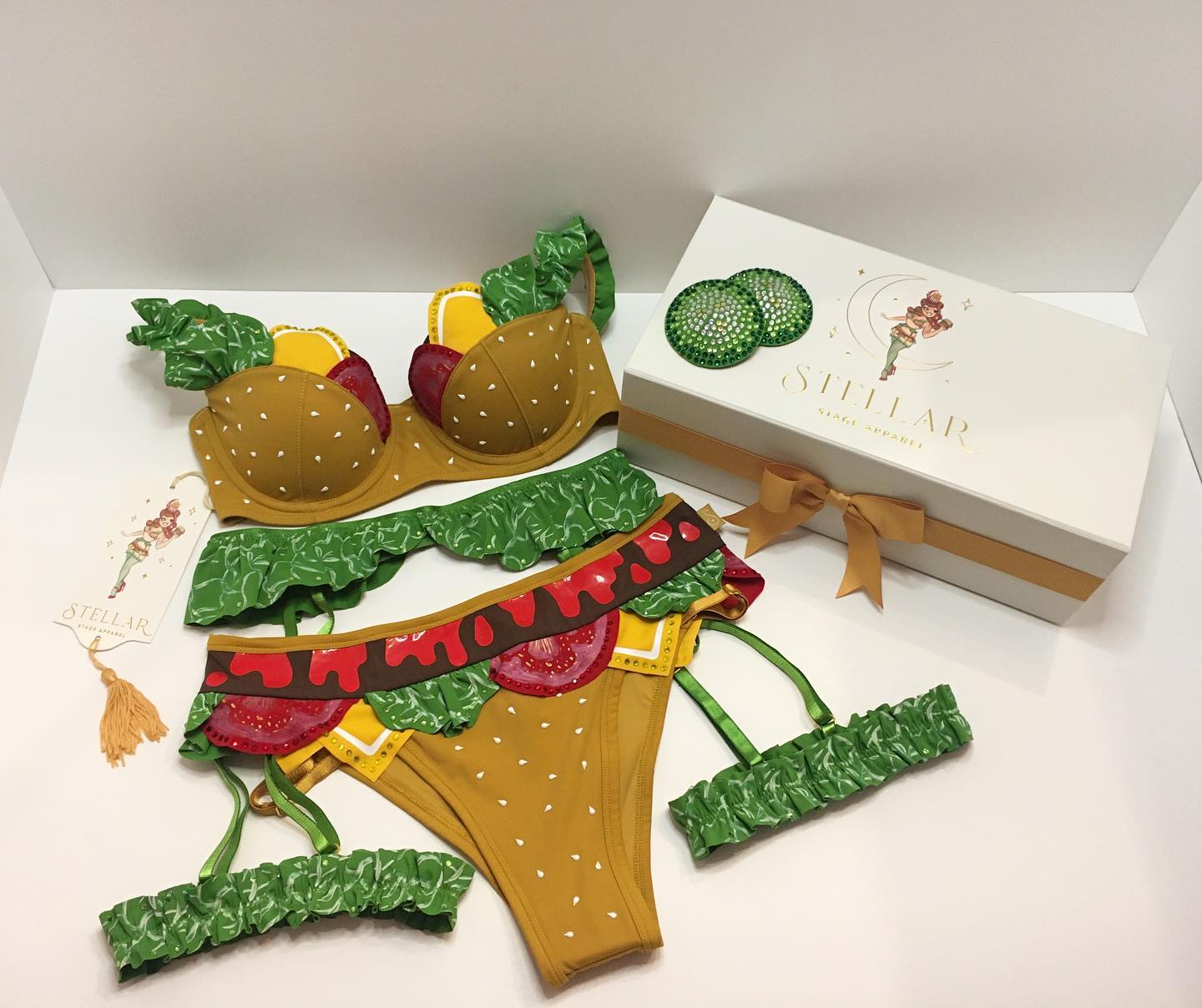 Sexy Cheeseburger Lingerie Set