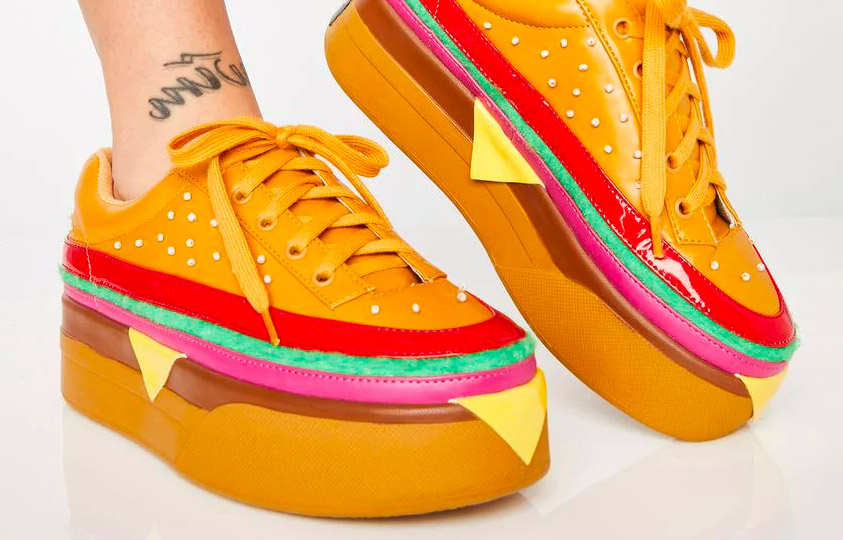 Cheeseburger Shoes - EXTRA CHEESE PLZ BURGER SNEAKERS