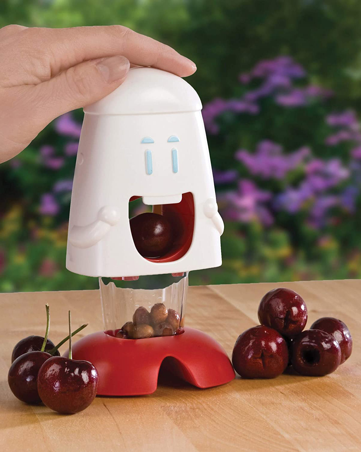 funny cherry chomper cherry pitter