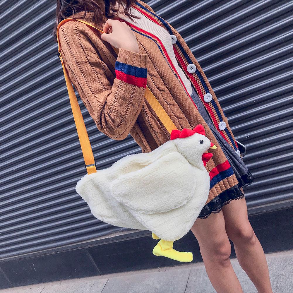 Fleece chicken bagChicken Bag - Chicken shaped purse