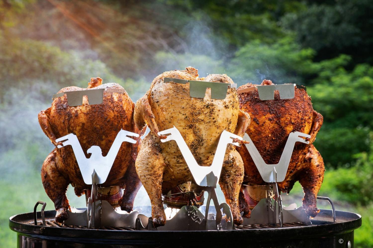 Chicken On a Motorcycle BBQ Griller