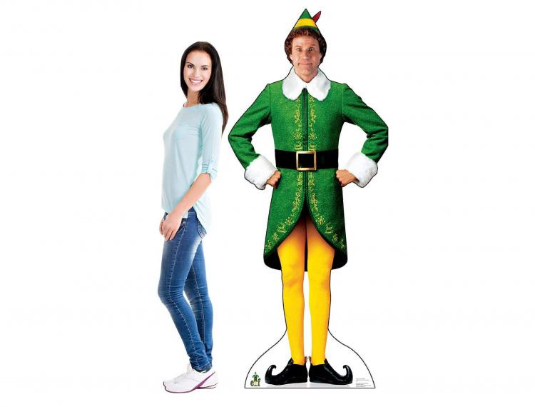 Christmas Character Life-size Cardboard Cutouts -Elf Will Ferrell Movie Christmas Cardboard Cut Out