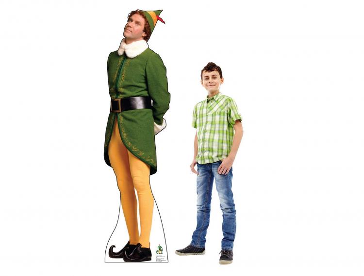 Christmas Character Life-size Cardboard Cutouts -Elf Will Ferrell Movie Christmas Cardboard Cut Out