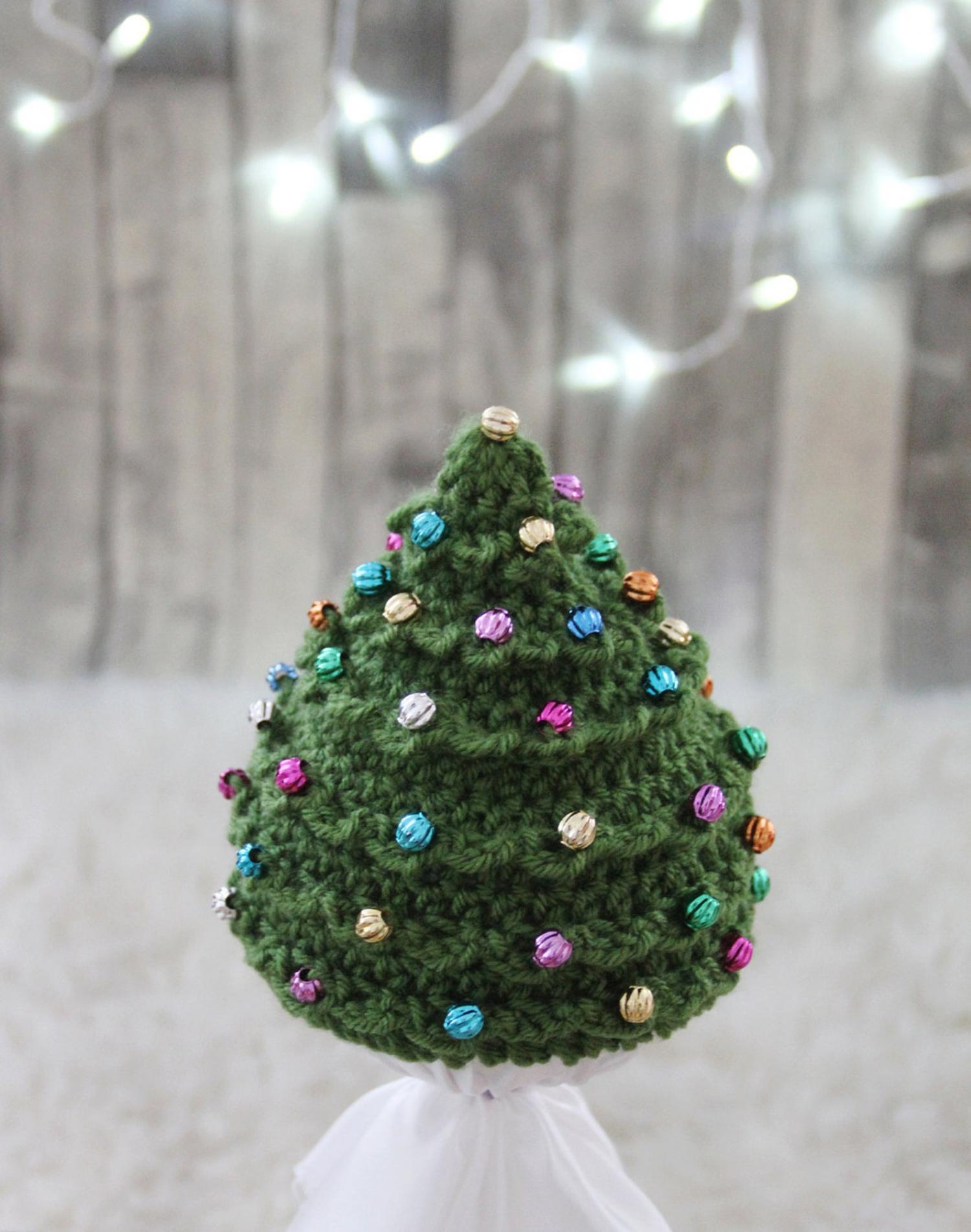 Christmas Tree Hats For Newborns and Toddlers - Crochet Christmas Tree Plans Pattern