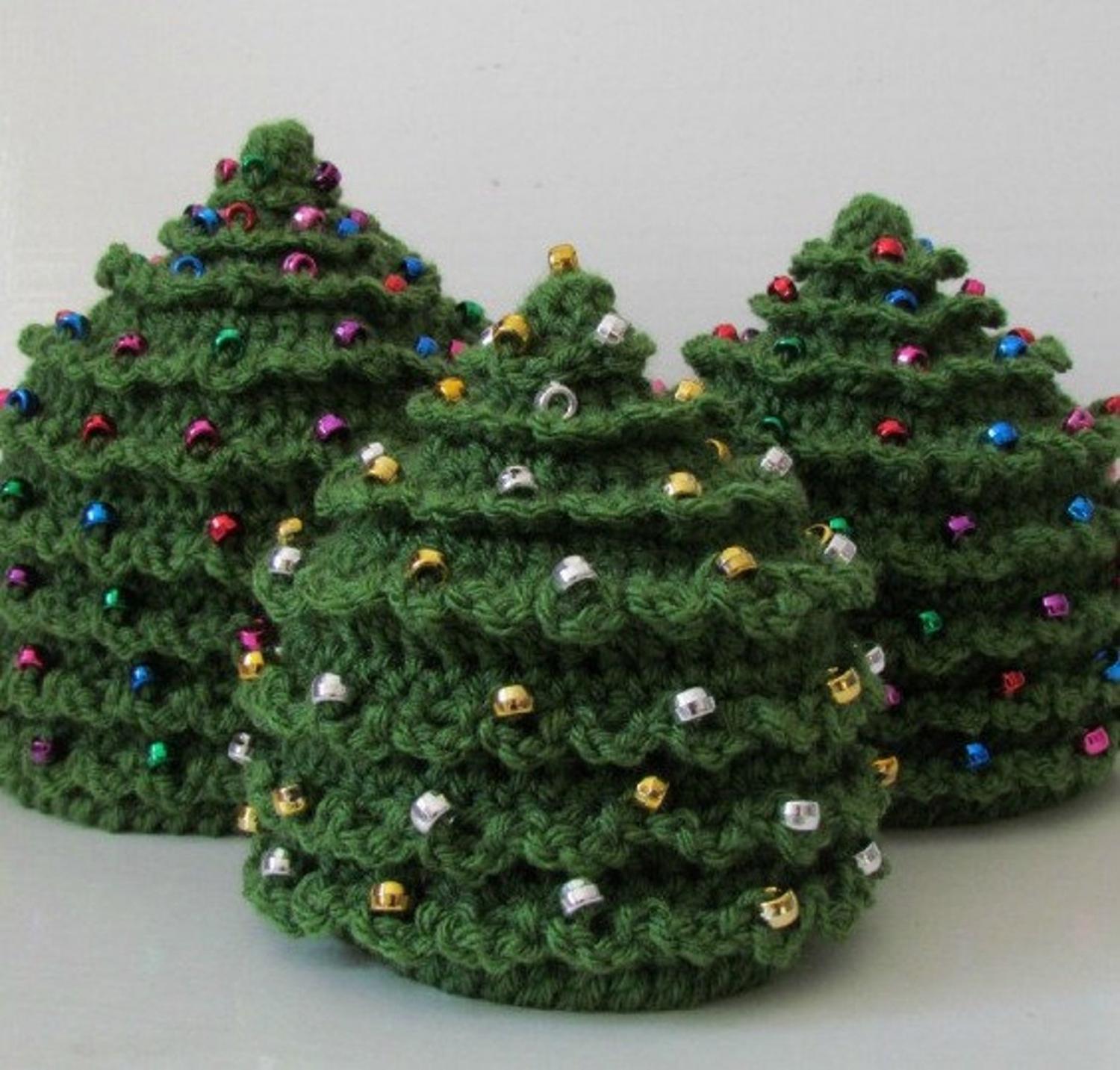 Christmas Tree Hats For Newborns and Toddlers - Crochet Christmas Tree Plans Pattern
