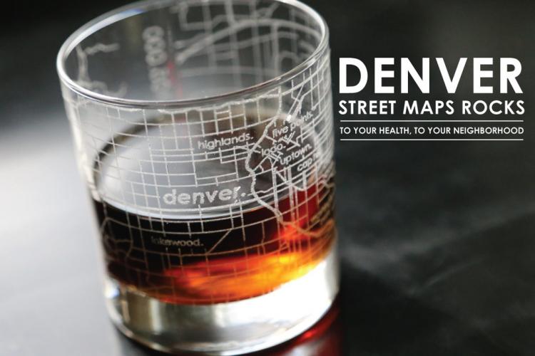 City Maps Etched Onto Drinking Glasses
