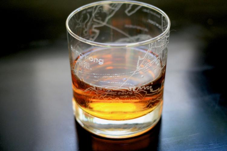 City Maps Etched Onto Drinking Glasses