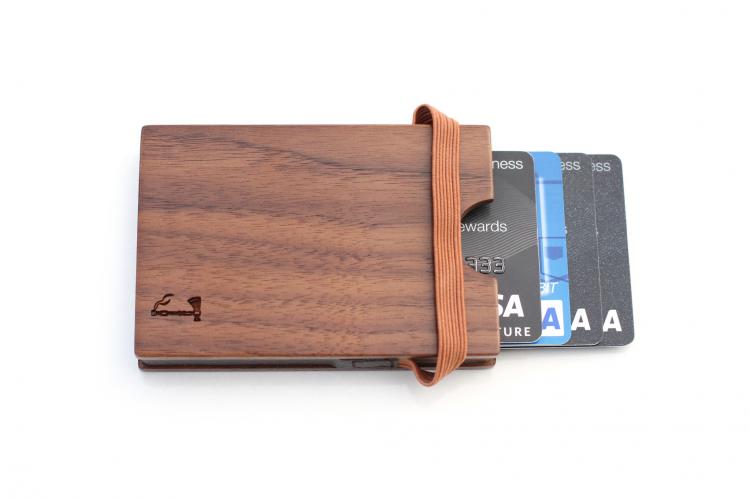 Slim Timber Wooden Wallet - Walnut Wood